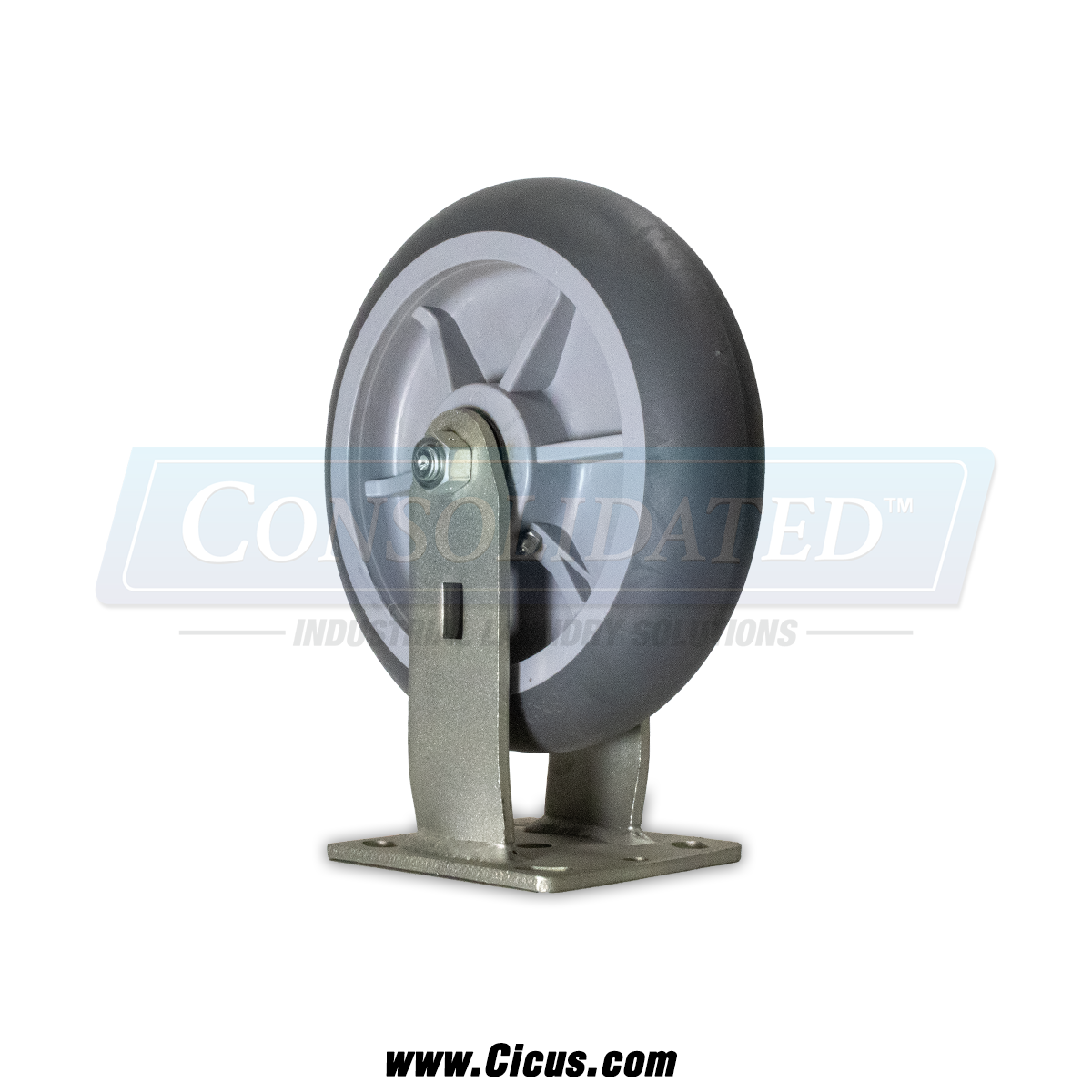 CIC 8" Heavy Duty Thermo Plastic Rubber Wheel - 600LBS [27TP80JX0417YY]