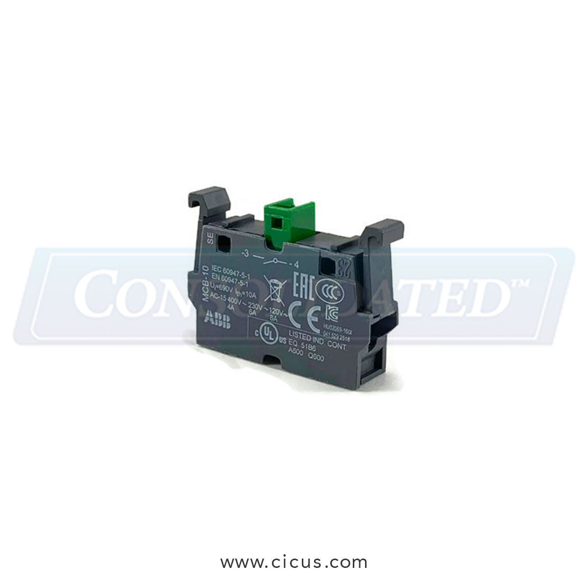 Chicago Dryer Contact Block - 1 N/O [1414-260-01]