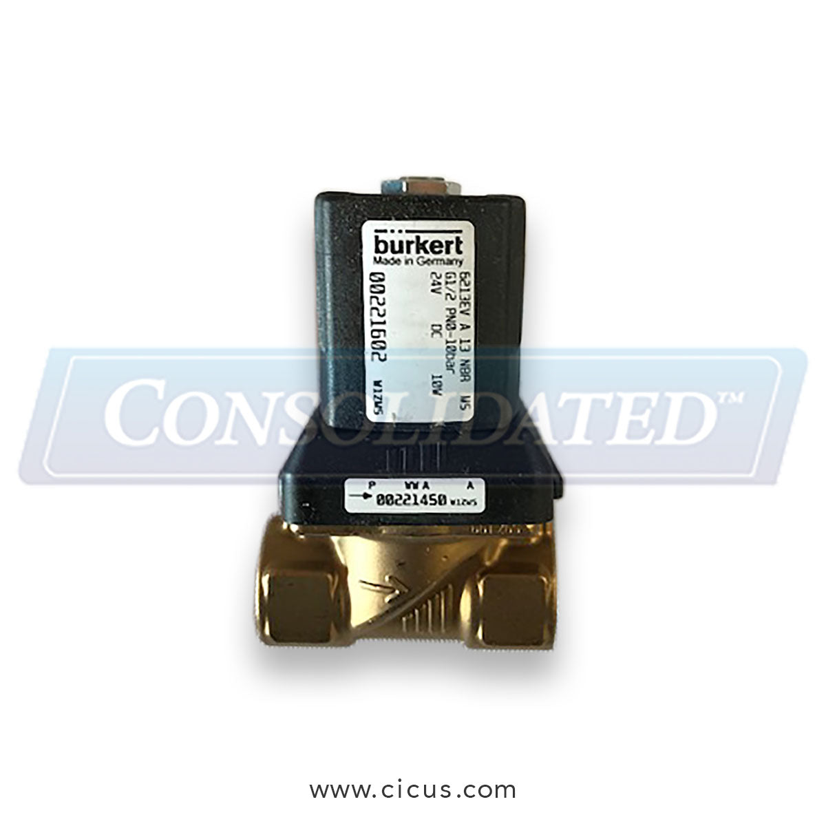 Burkert Type 6213 \ 2/2-Way Solenoid Valve \ Normally Closed [221602]