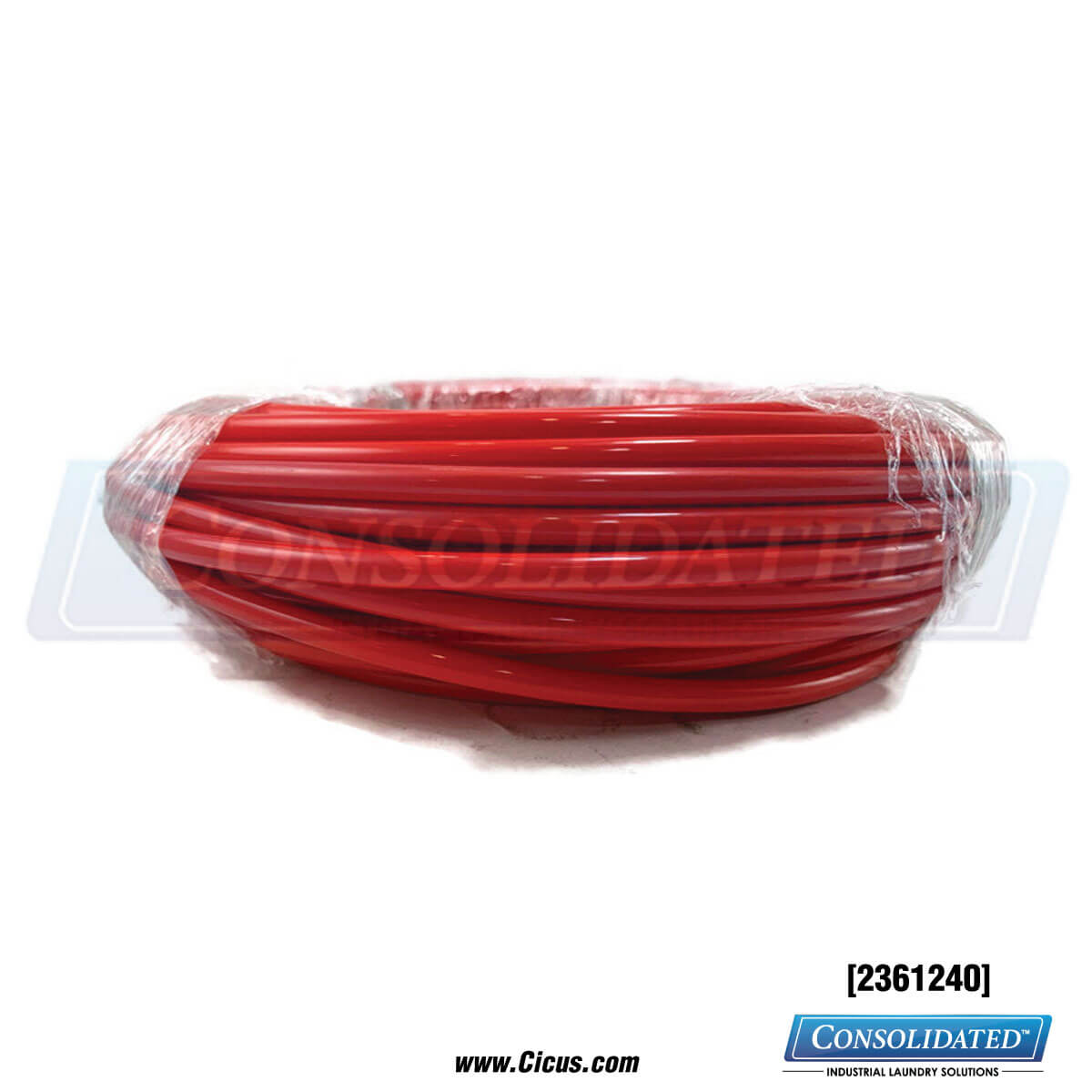 Milnor Red Nylon Hose - 8mm x 100 Ft. Coil [2361240]