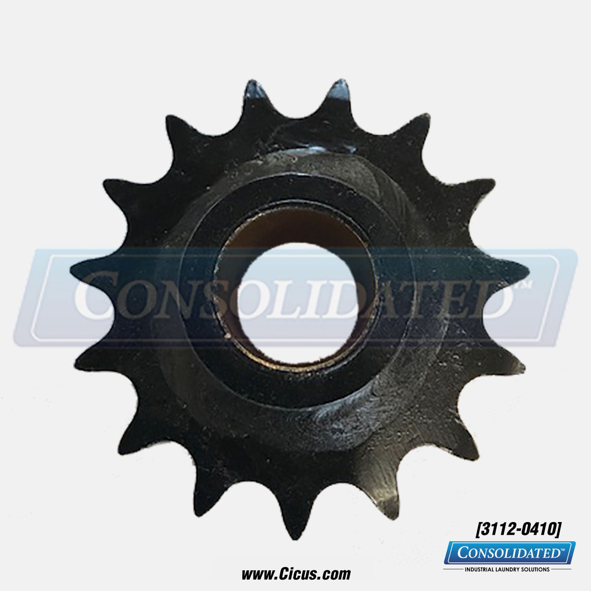 American Laundry Machinery Idler Sprocket 50 Chain - 15T [3112-0410] - top view