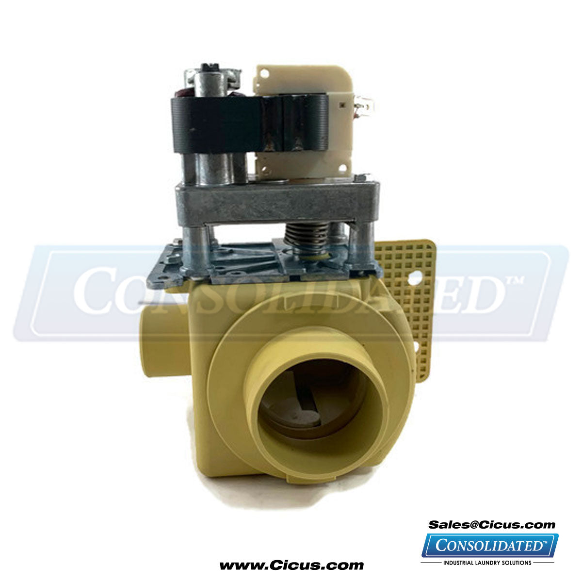 2" Drain Valve 115v w/ Overflow - Continental Girbau Compatible [326413]