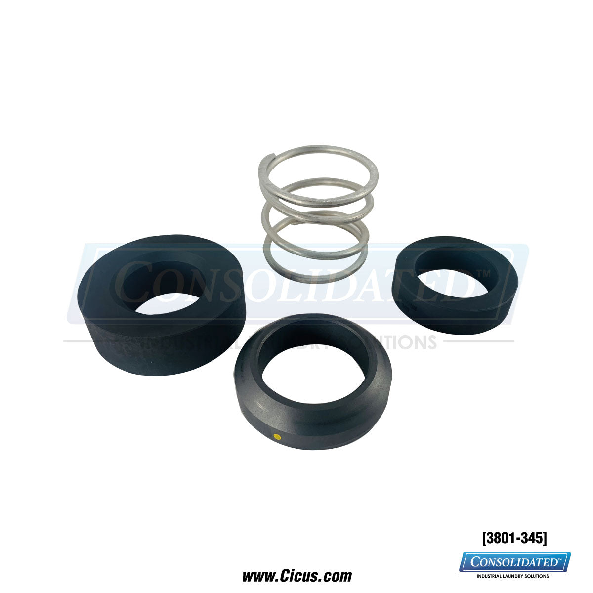 Chicago Dryer Repair Kit Sx b Rotary Union W/ 3010-289 [3801-345] - Side View