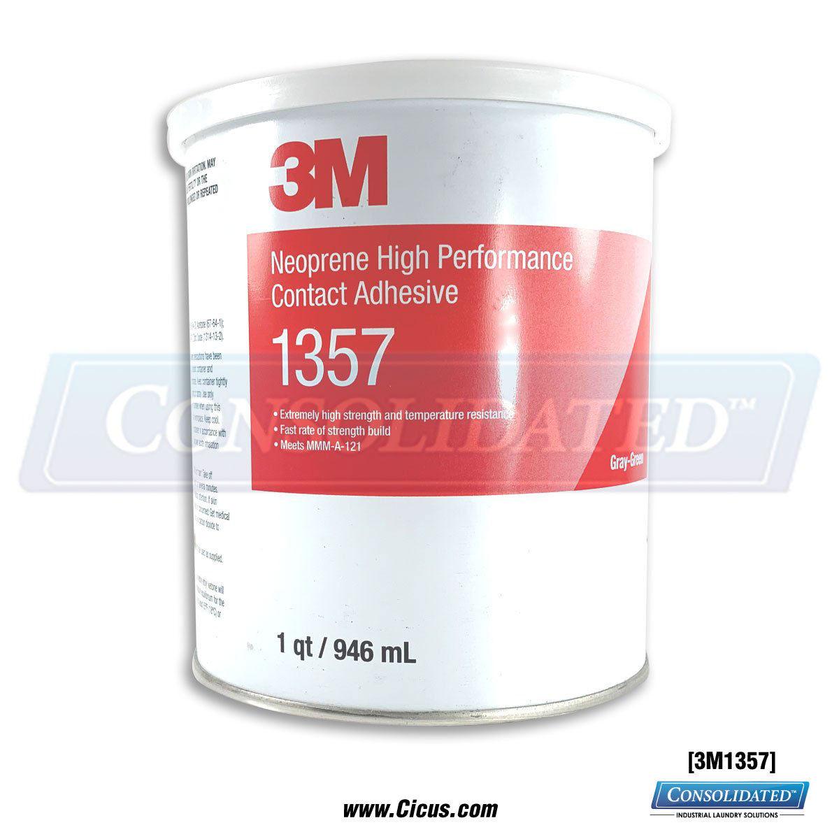 3M Scotch Grip Glue - One Quart [3M1357] - Front View