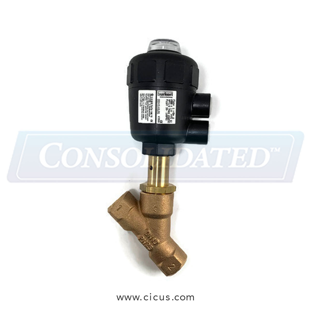 Burkert 2/2-Way Piston-OP Angle-Seat Valve [454626U]