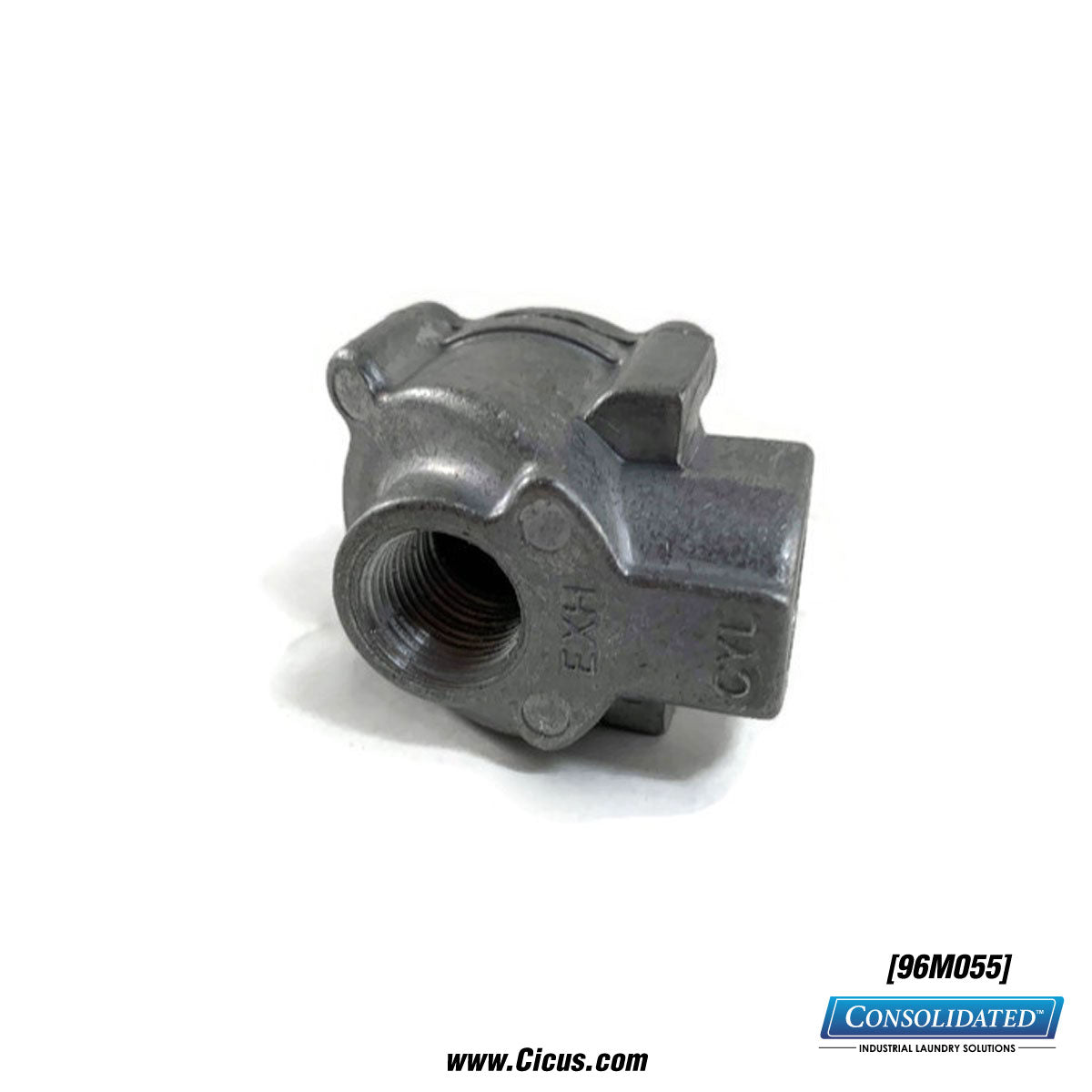 Milnor Deltrol Quick Exhaust Valve 1/4* (#EV20A2) [96M055] - Front View