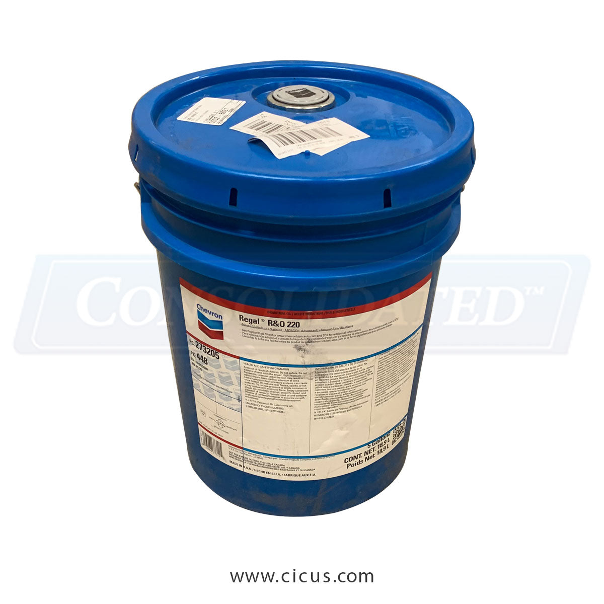 Milnor Chevron Regal R&O 220 5 Gallon Pail [CIC-CHEVRE220]