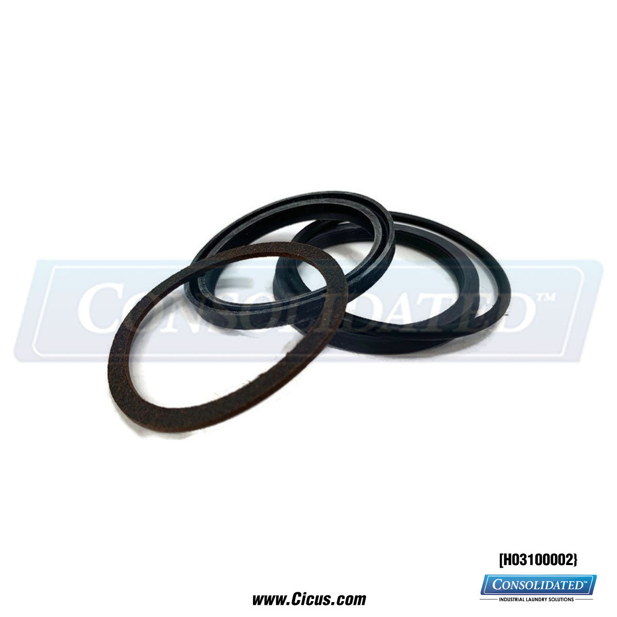 GA Braun Hydraulic Cylinder Rod Seal Kit [H03100002] - Side Top View