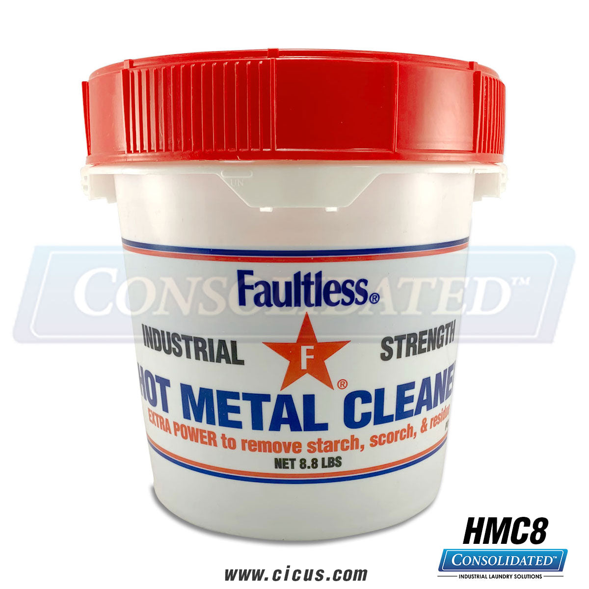 Faultless Industrial Strength Hot Metal Cleaner - www.shopconsolidated.com - Industrial Laundry Textiles and Supplies